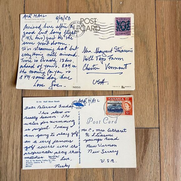 Lot 12 Vintage Travel Postcards China Jerusalem Paris Acapulco Posted Used - Picture 7 of 11